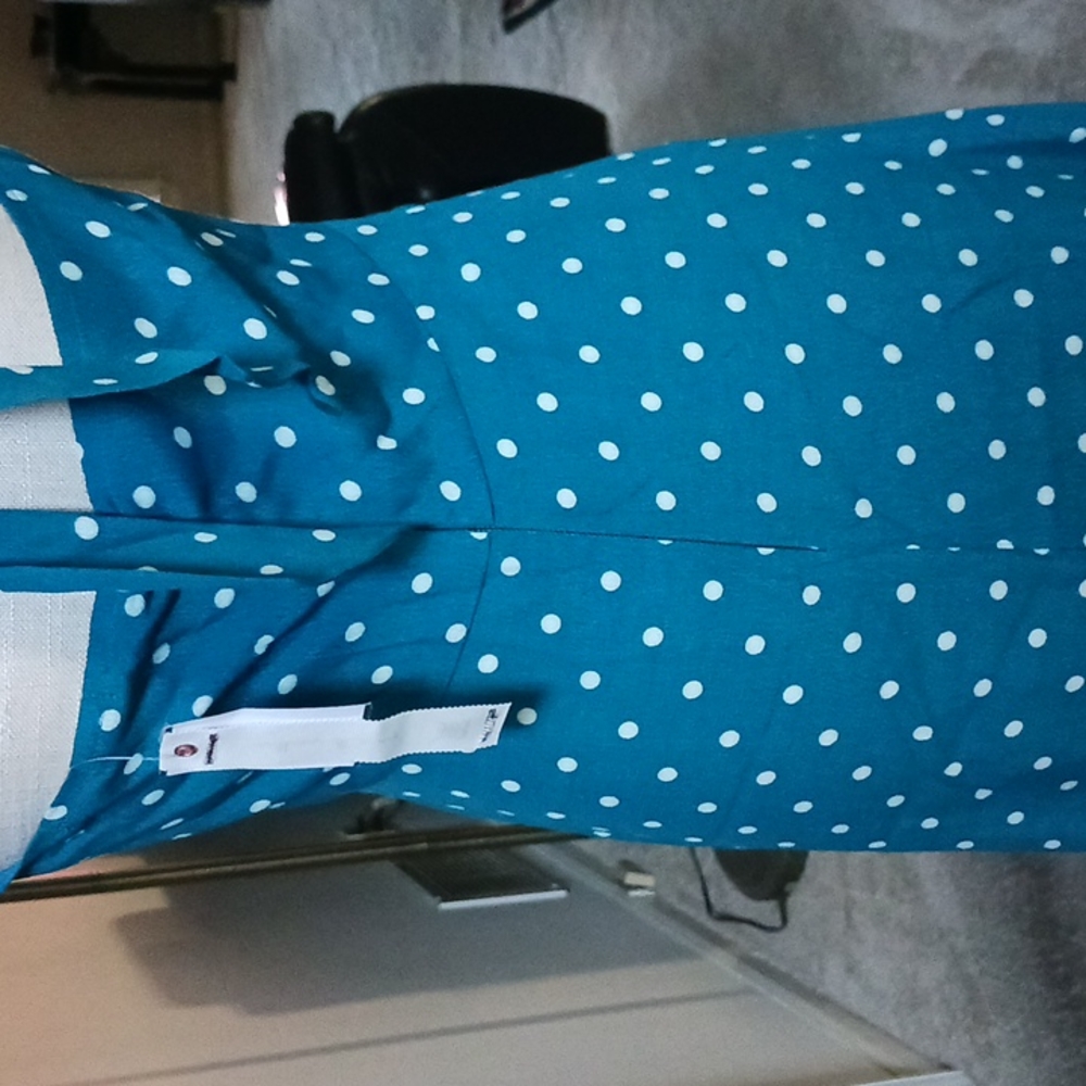 NWT MAXI SUNDRESS TEAL XS/S - Picture 7 of 14